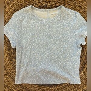 Blue Cropped Baby Tee